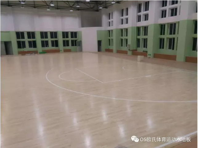 汕头特殊教育学校篮球馆木地板案例图6